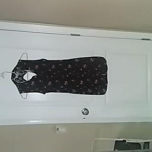 Dark floral summer dress